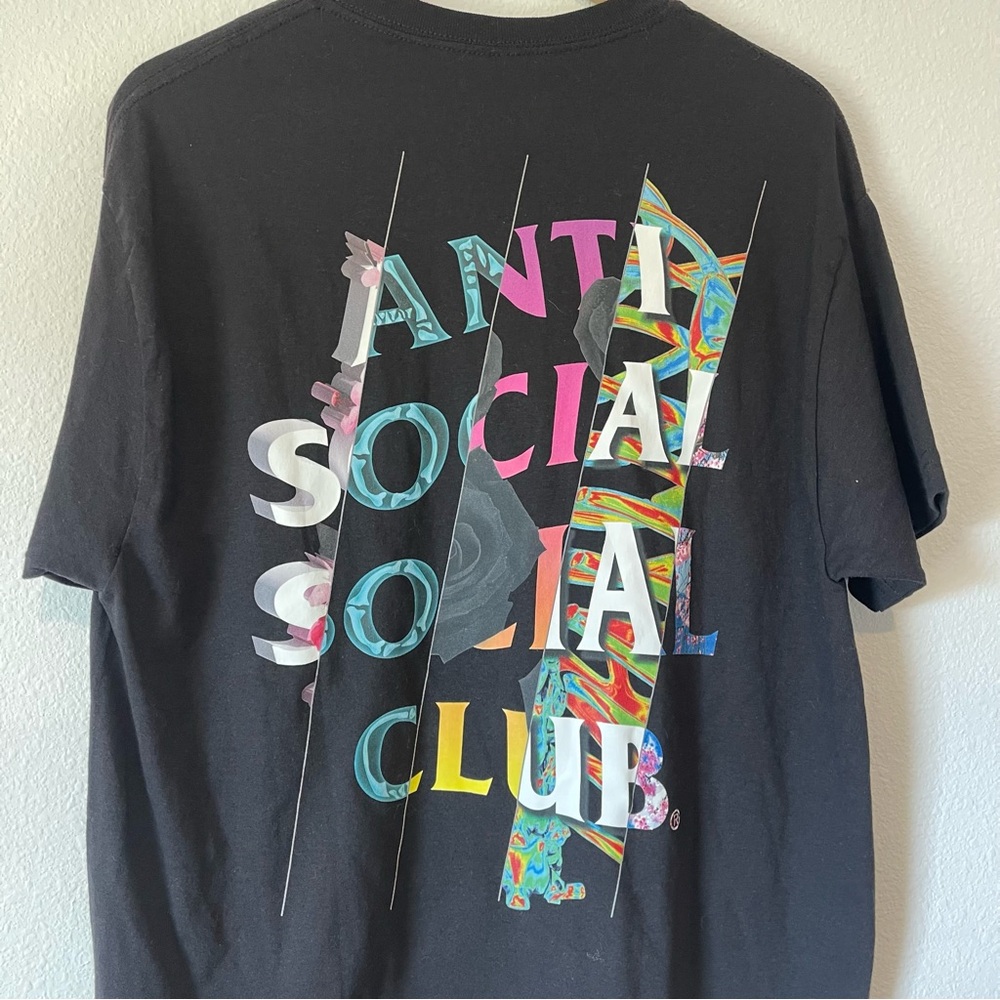 Anti Social Social Club Black Graphic T-Shirt - Picture 10 of 11